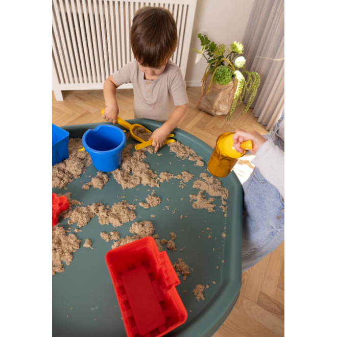 Tuff tafel zeshoek | 73 cm met wit frame