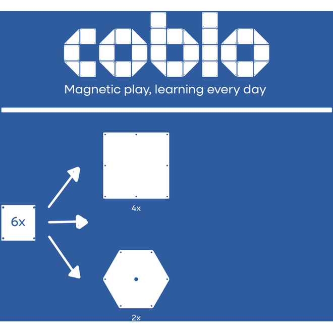 Coblo Classic XL tegels, 6 stuks