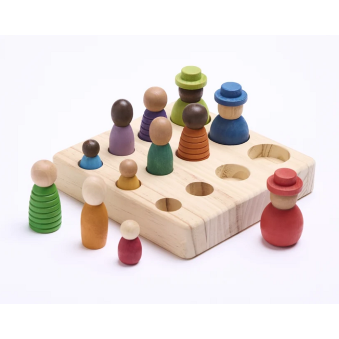 Wereldburgerset, loose parts, hout
