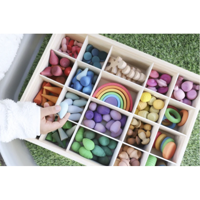 Loose parts fantasie en creatieset, set van 206 stuks