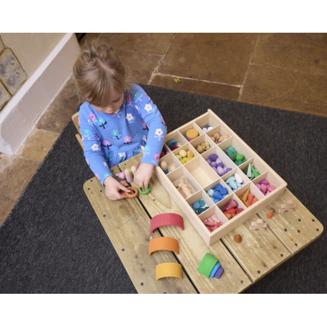 Loose parts fantasie en creatieset, set van 206 stuks