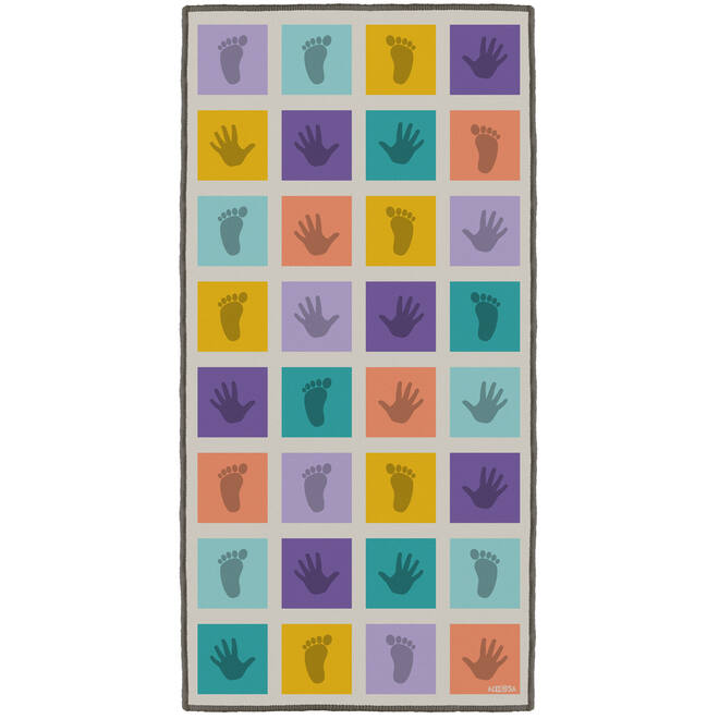 Speelmat twister | handen en voeten, incl. dobbelsteen, 100 x 200 cm