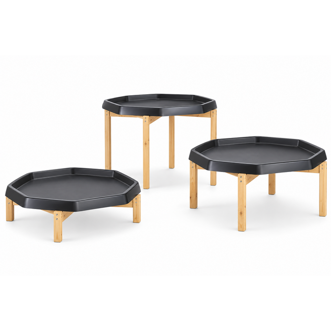 Tuff Tray | standaard van hout, laag