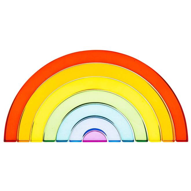 Regenboog van acryl