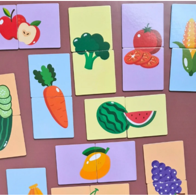 Magnetische fruit- en groentepuzzel