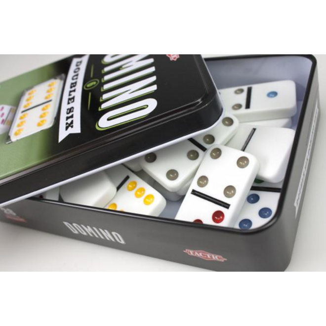 Domino dubbel 6 in blik