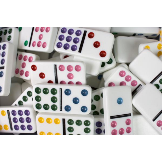 Domino dubbel 9 in blik