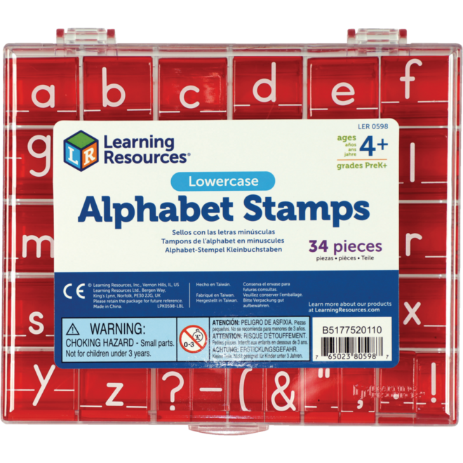 Letterstempels kleine letters
