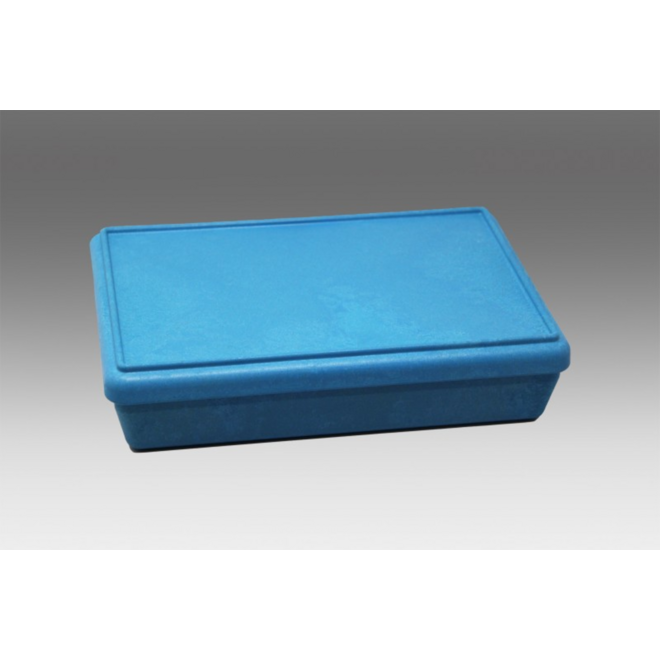 Box met deksel RE-Wood® 25 x 18 x 6 cm - 1,5 l, blauw