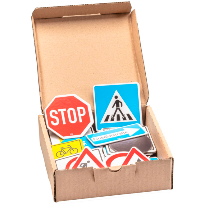 Set magnetische verkeersborden (64 stuks)