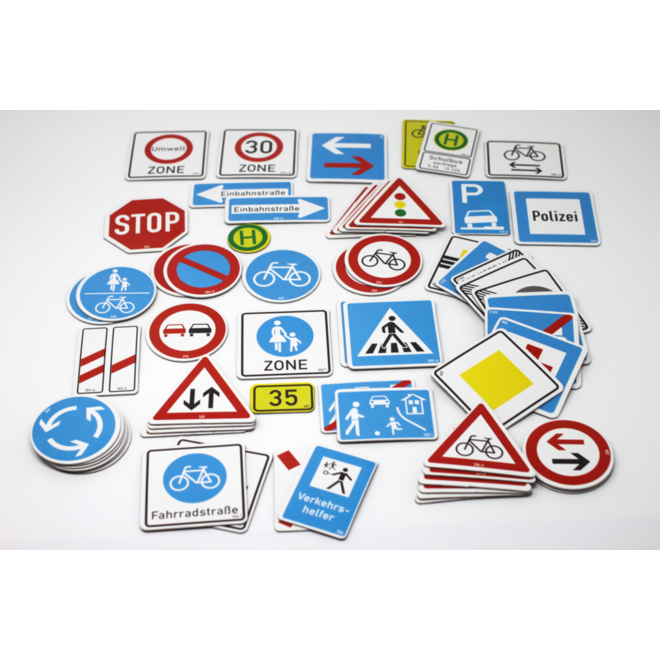 Set magnetische verkeersborden (64 stuks)