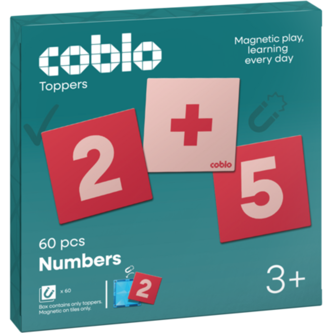 Coblo Toppers Cijfers - 60 stuks