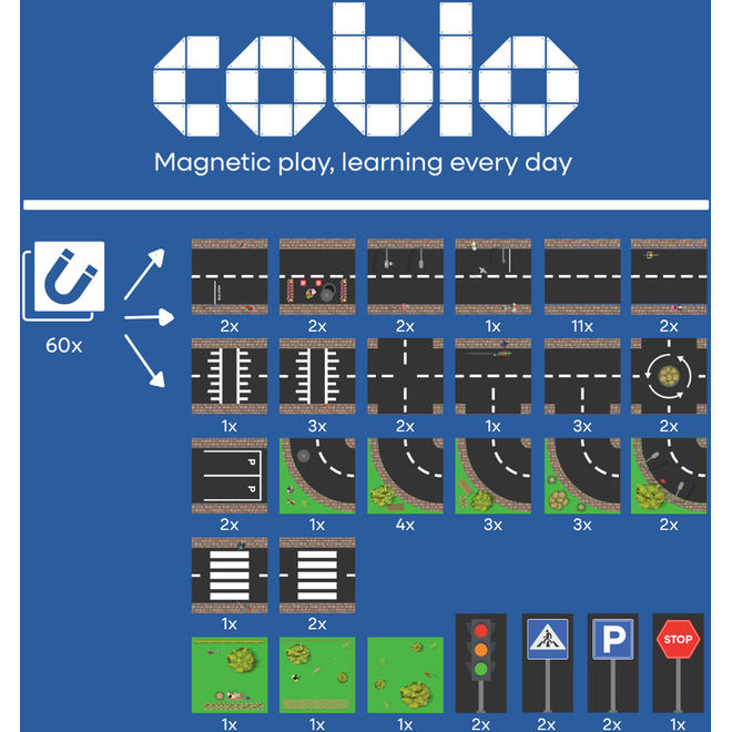 Coblo Toppers Wegen - 50 stuks