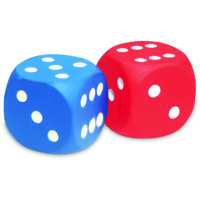Dobbelstenen foam (set van 2)