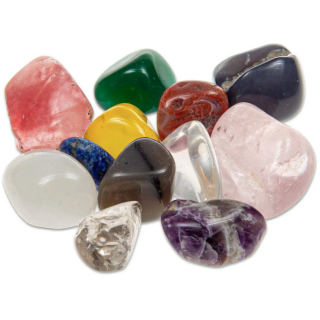 Edelstenen, 12 stuks