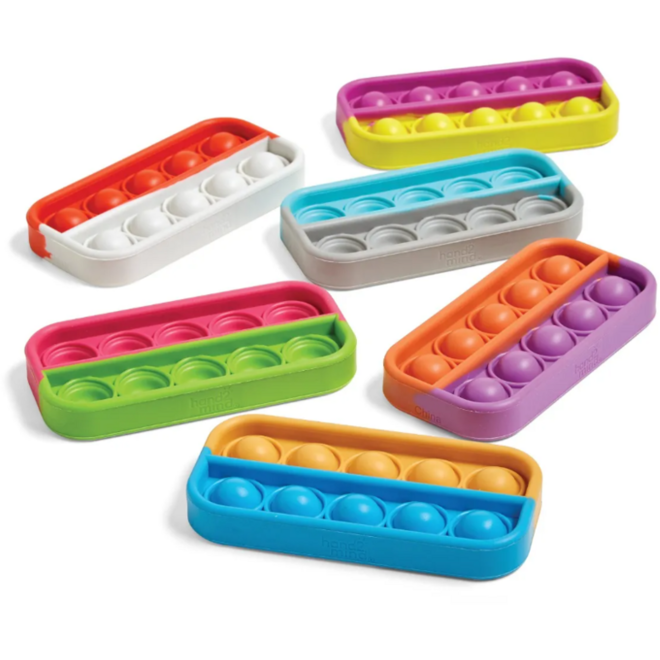 Tien-frame sensorische bubbelpoppers, set van 6