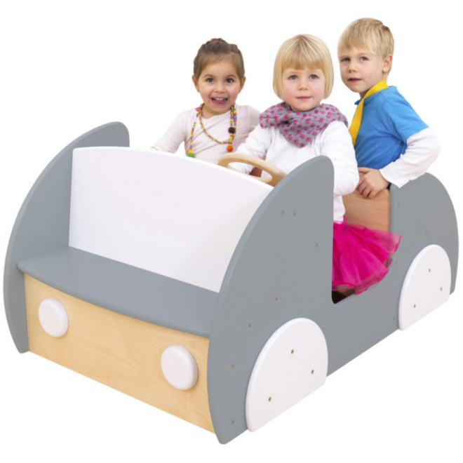 Speelauto voor binnen, grijs