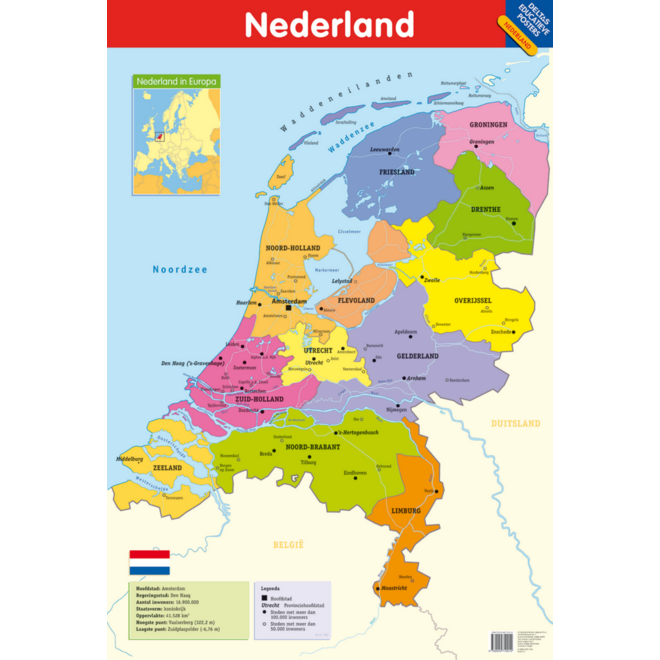 Educatieve Poster: Nederland
