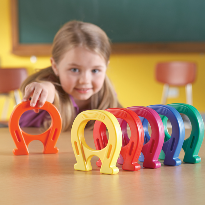 Jumbo hoefijzermagneten, set van 6