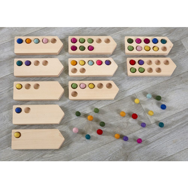 Rekenbootjes (10 stuks)
