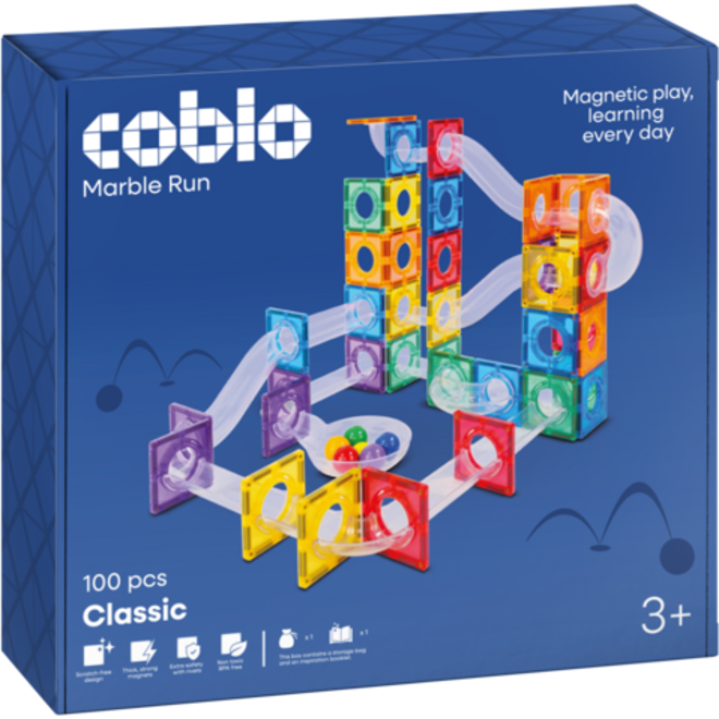 Coblo knikkerbaan 100 onderdelen
