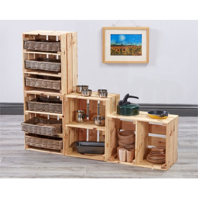 Flatgebouw poppenhuis / keuken