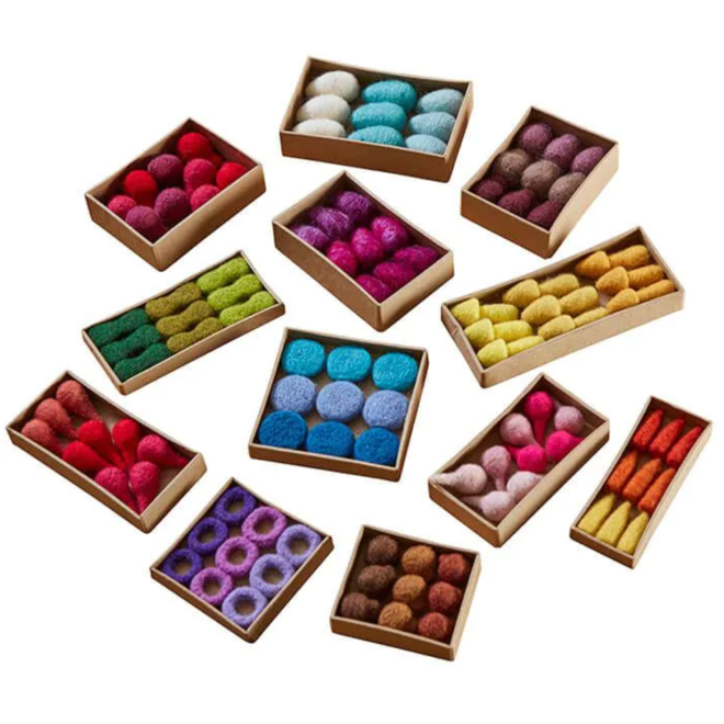 Loose parts van vilt