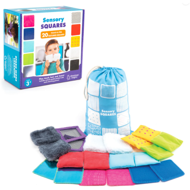 Tactiele set vierkanten, 20 stuks