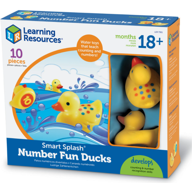 Smart Splash® Getallenpret Eendjes (Set van 10)