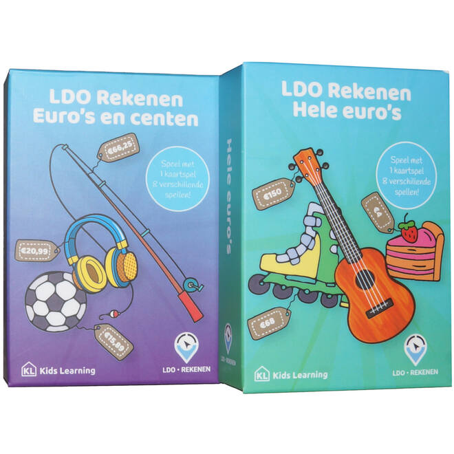 LDO Rekenen - Kaartspel Geld - set van 2