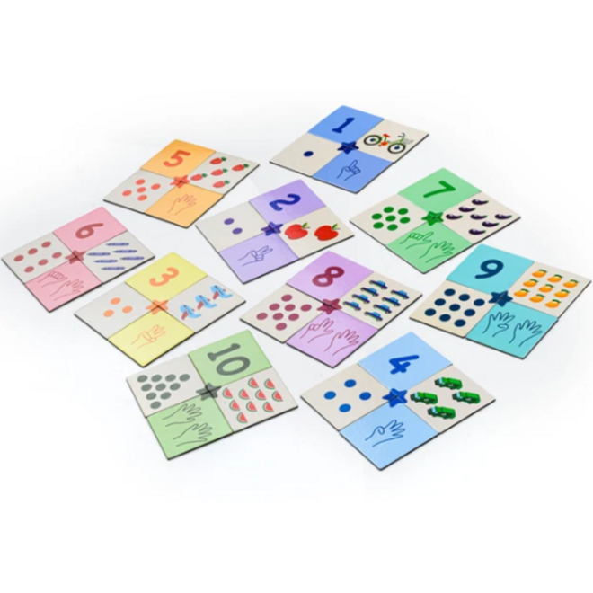 Magnetische cijferpuzzel