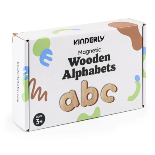 Magnetische houten letters