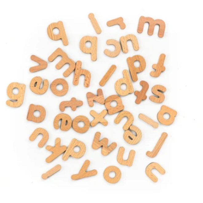 Magnetische houten letters