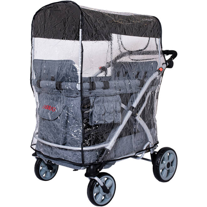 Regenhoes voor wandelwagen Cabrio bolderkar