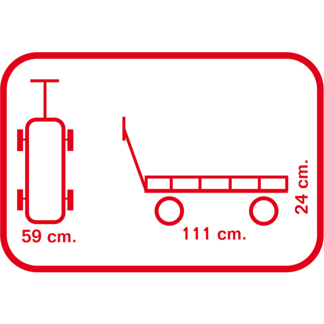 Bolderwagen gegalvaniseerd