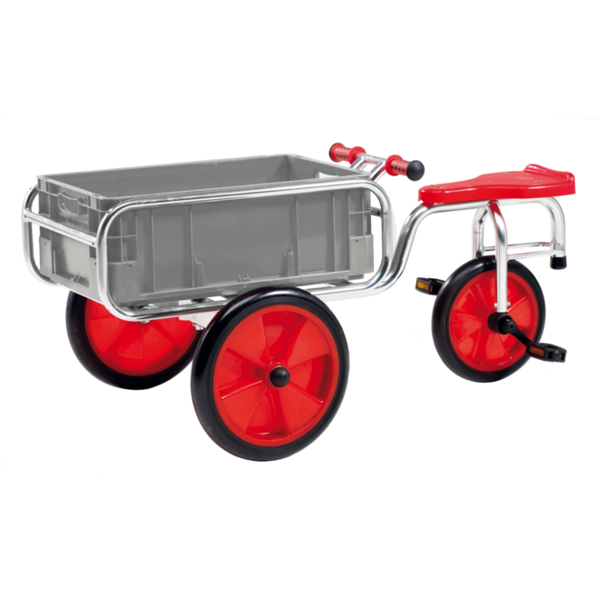 Bakfiets gegalvaniseerd met kunststof bak