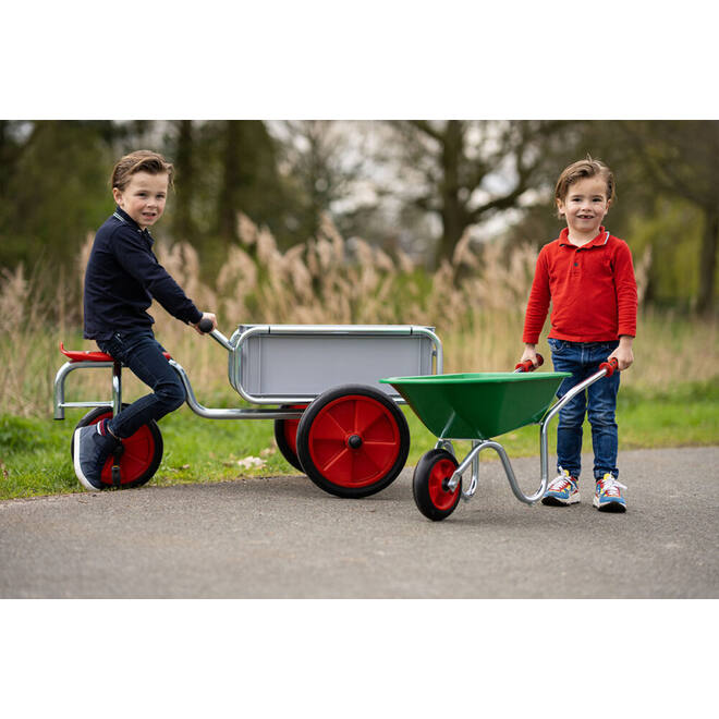 Bakfiets gegalvaniseerd met kunststof bak
