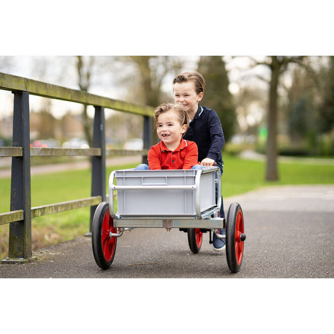 Bakfiets gegalvaniseerd met kunststof bak