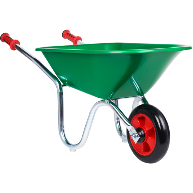 Kruiwagen verzinkt frame, kunststof bak (verpakt in doos)