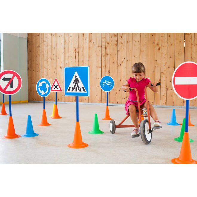 Verkeersborden, set van 12 stuks
