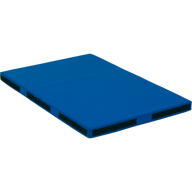 Valmat 100 x 150 cm blauw 8 cm dik