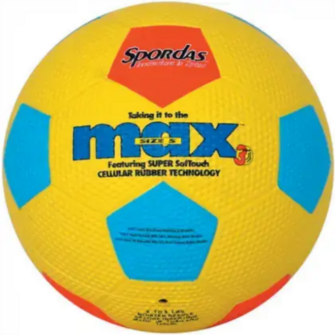 Voetbal rubber, maat 4, omtrek ca. 64 cm, 350 gram