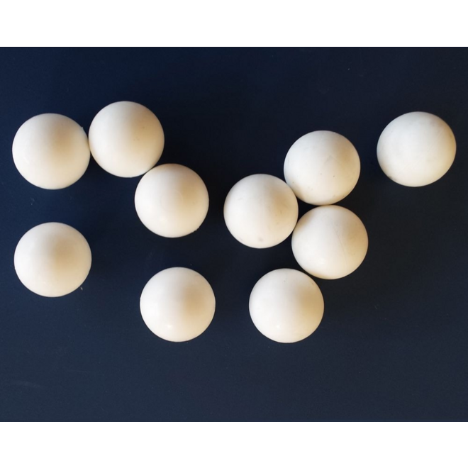 Tafelvoetballen FAS wit p/10 stuks