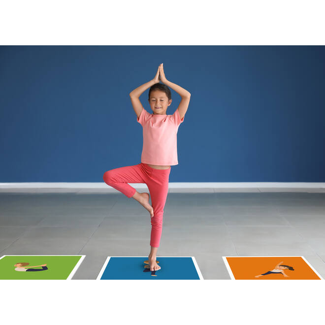Mat Yoga, 10 delig, 40 x 40 cm