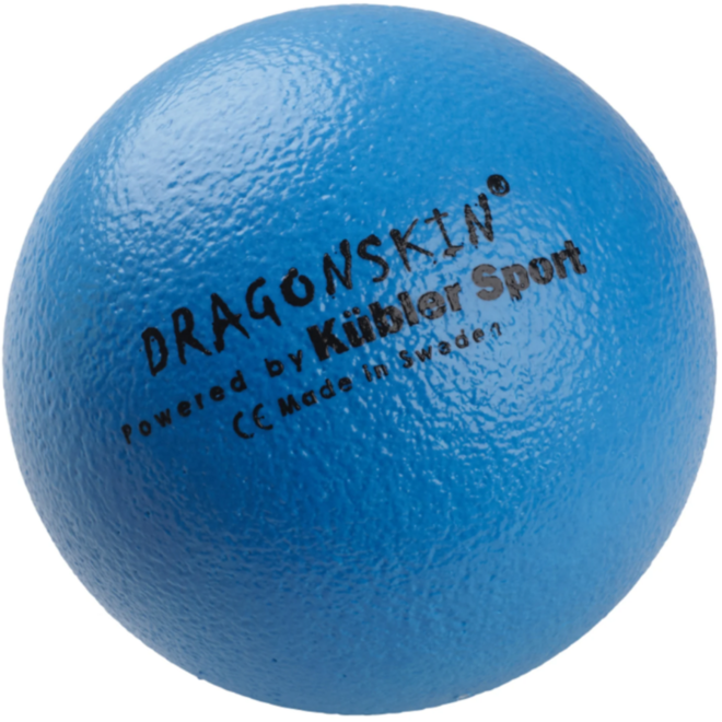 Bal | DRAGONSKIN Soft, Ø 18 cm, 130 g, neonblauw