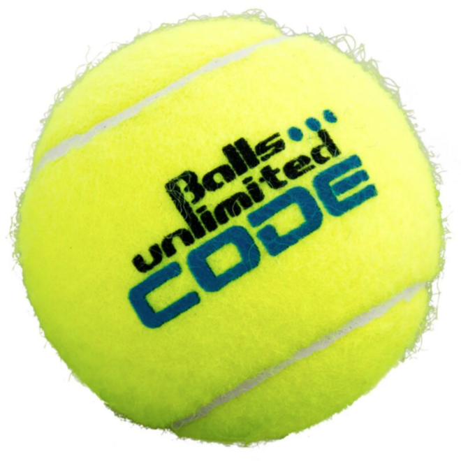 Tennisbal | Balls Unlimited ® 60 stuks in een emmer, Code Blue