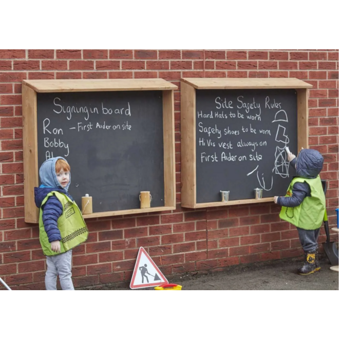 Krijtbord-hokjes voor buiten