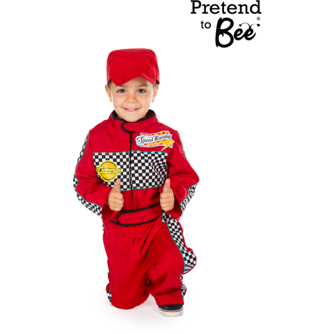 Verkleedkleding ECO Formule 1 Coureur, 4-7 jaar
