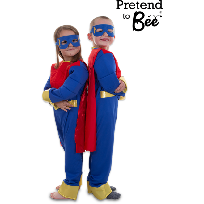Verkleedkleding Superheld pak, 4-7 jaar