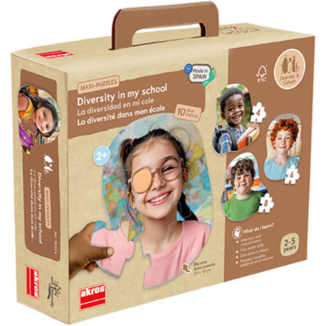 Diversiteitpuzzel, in mijn school